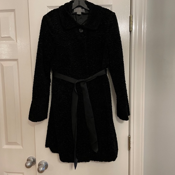 Ann Taylor black boucle coat - Picture 4 of 6